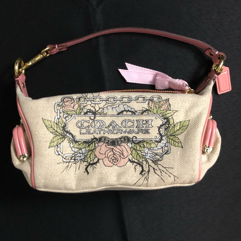 Small rose coach bag